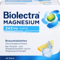 BIOLECTRA Magnesium 243 mg forte Zitrone Br.-Tabl. 40 St
