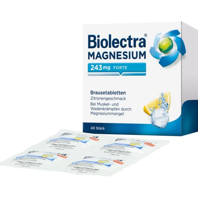 BIOLECTRA Magnesium 243 mg forte Zitrone Br.-Tabl. 40 St