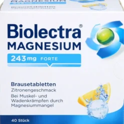 BIOLECTRA Magnesium 243 mg forte Zitrone Br.-Tabl. 40 St