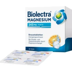 BIOLECTRA Magnesium 243 mg forte Orange Brausetab. 40 St