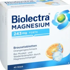 BIOLECTRA Magnesium 243 mg forte Orange Brausetab. 40 St