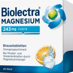 BIOLECTRA Magnesium 243 mg forte Orange Brausetab. 20 St