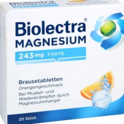 BIOLECTRA Magnesium 243 mg forte Orange Brausetab. 20 St