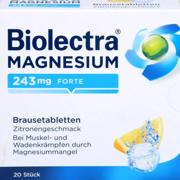 BIOLECTRA Magnesium 243 mg forte Zitrone Br.-Tabl. 20 St