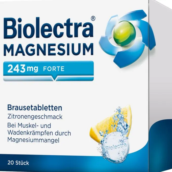 BIOLECTRA Magnesium 243 mg forte Zitrone Br.-Tabl. 20 St