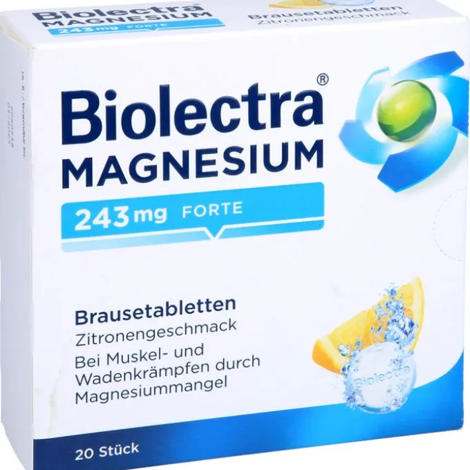 BIOLECTRA Magnesium 243 mg forte Zitrone Br.-Tabl. 20 St