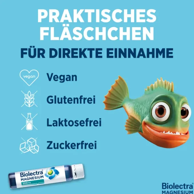 BIOLECTRA Magnesium 300 mg Liquid 14 Stück