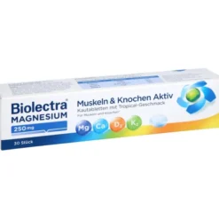 BIOLECTRA Magnesium 250 mg Muskeln & Kno.Aktiv KTA 30 Stück