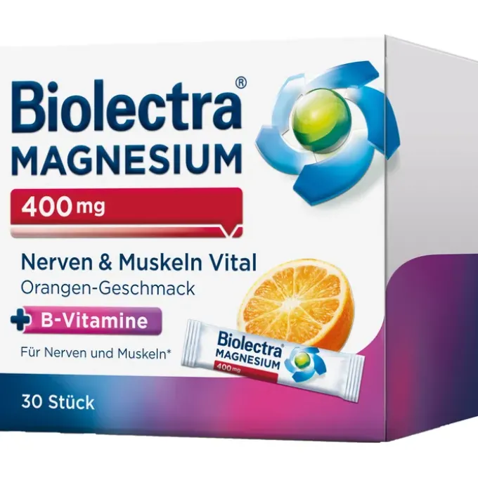 BIOLECTRA Magnesium 400 mg Nerven & Muskeln Vital 30 Stück