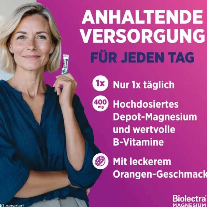 BIOLECTRA Magnesium 400 mg Nerven & Muskeln Vital 30 Stück
