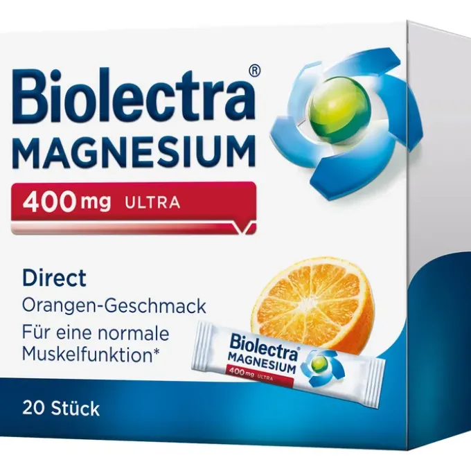 BIOLECTRA Magnesium 400 mg ultra Direct Orange 20 Stück
