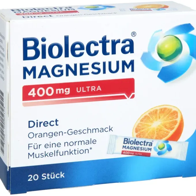 BIOLECTRA Magnesium 400 mg ultra Direct Orange 20 Stück