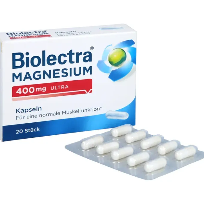 BIOLECTRA Magnesium 400 mg ultra Kapseln 20 Stück