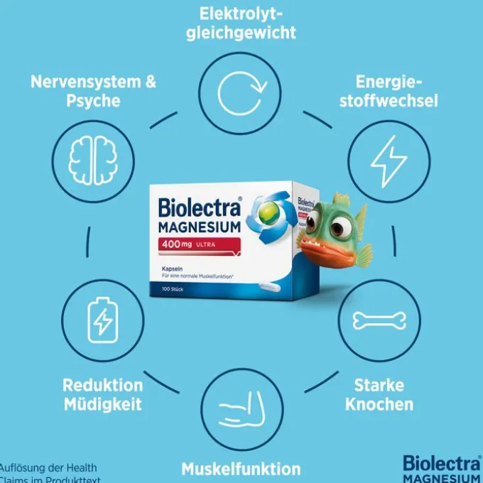 BIOLECTRA Magnesium 400 mg ultra Kapseln 20 Stück