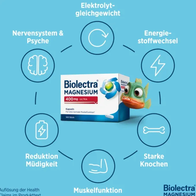BIOLECTRA Magnesium 400 mg ultra Kapseln 20 Stück