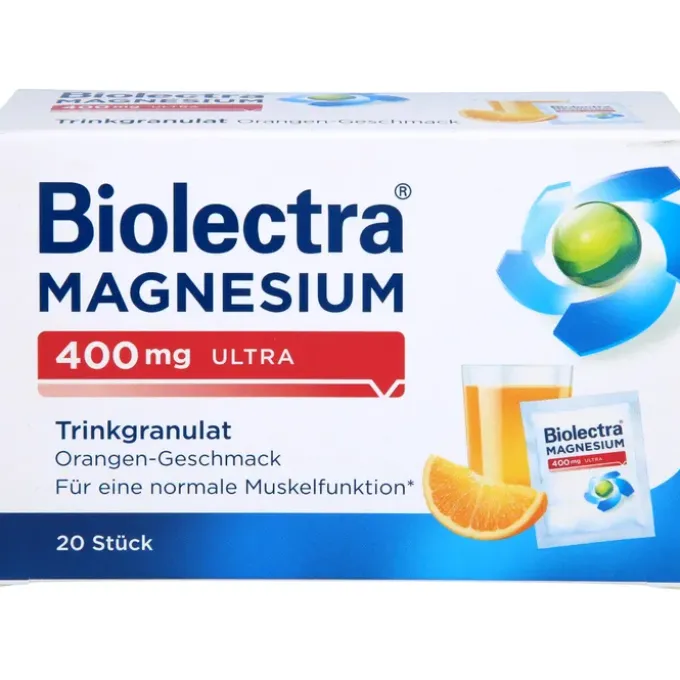 BIOLECTRA Magnesium 400 mg ultra Trinkgran.Orange 20 Stück