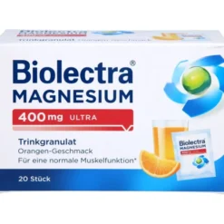 BIOLECTRA Magnesium 400 mg ultra Trinkgran.Orange 20 Stück