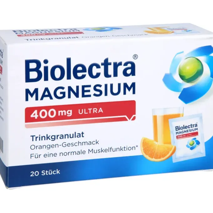 BIOLECTRA Magnesium 400 mg ultra Trinkgran.Orange 20 Stück