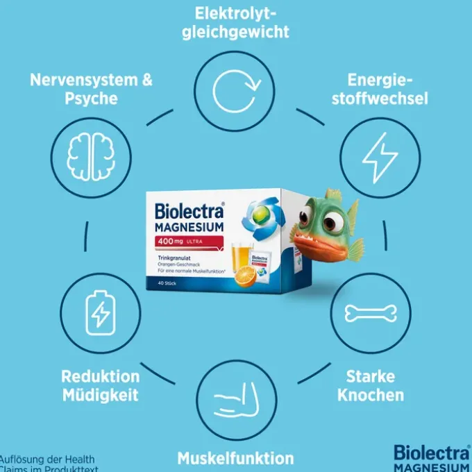 BIOLECTRA Magnesium 400 mg ultra Trinkgran.Orange 20 Stück