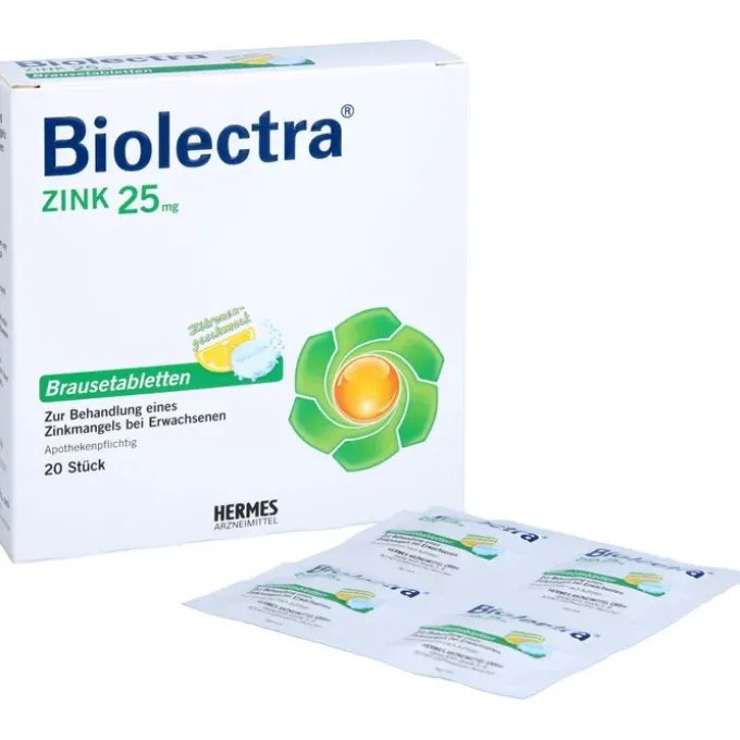 BIOLECTRA Zink Brausetabletten 20 St