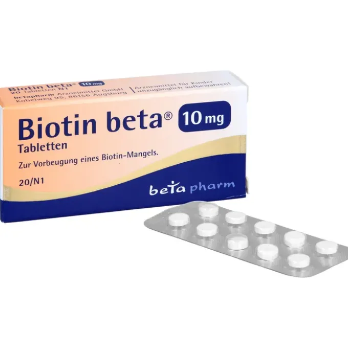 BIOTIN BETA 10 mg Tabletten 20 St