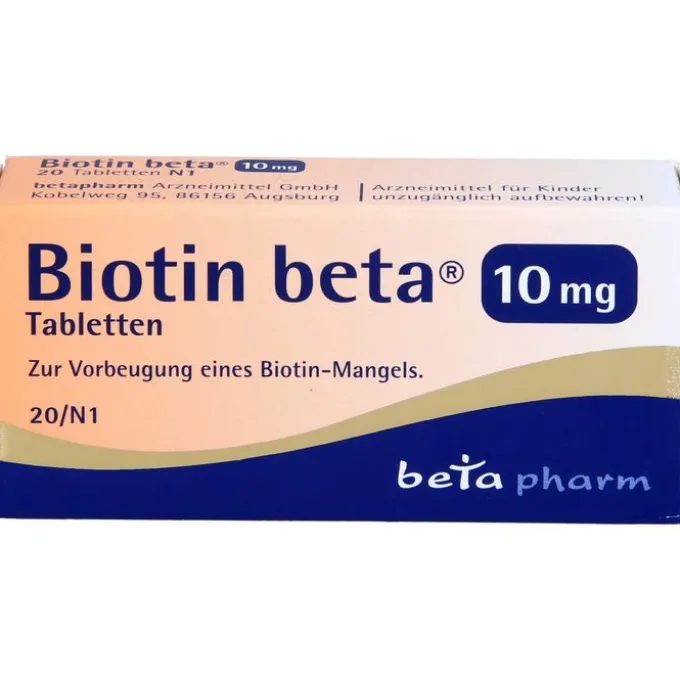 BIOTIN BETA 10 mg Tabletten 20 St