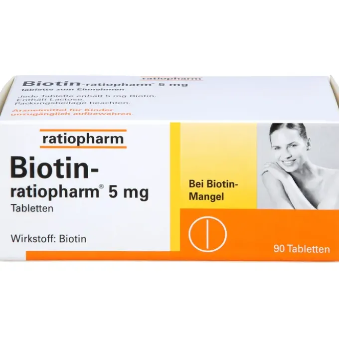 BIOTIN-RATIOPHARM 5 mg Tabletten 90 St