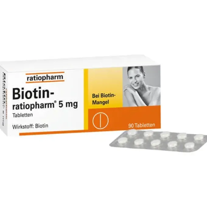 BIOTIN-RATIOPHARM 5 mg Tabletten 90 St