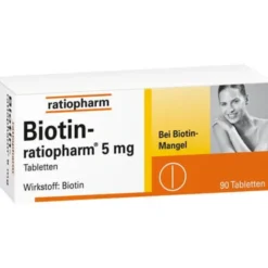 BIOTIN-RATIOPHARM 5 mg Tabletten 90 St