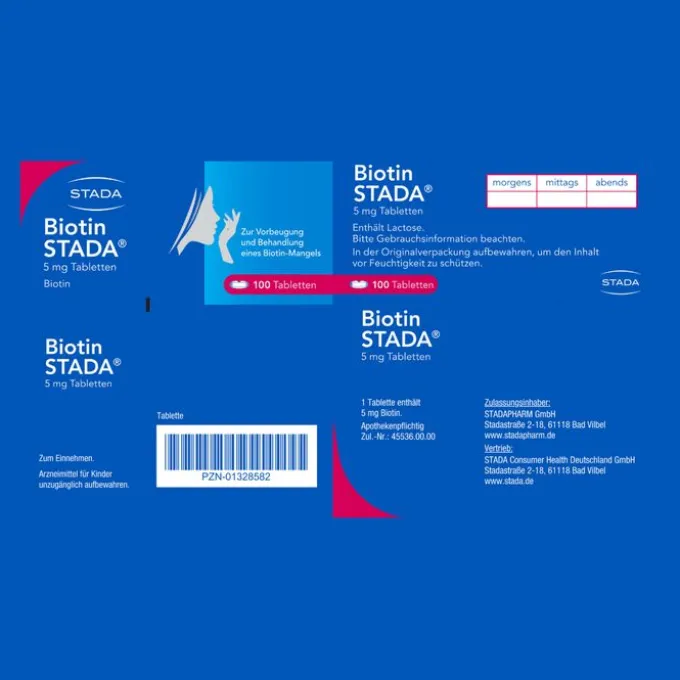 BIOTIN STADA 5 mg Tabletten 100 St