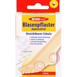 BLASENPFLASTER hydrocolloid 4 Größen transparent 6 St