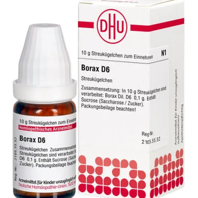 BORAX D 6 Globuli 10 g