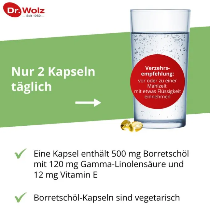 BORRETSCHÖL KAPSELN Dr.Wolz 60 Stück