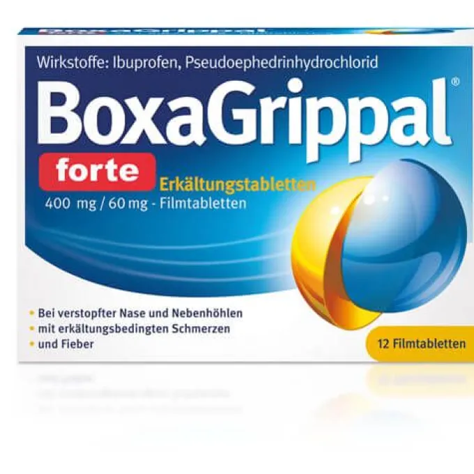 BOXAGRIPPAL forte Erkältungstab. 400 mg/60 mg FTA 12 St