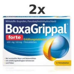 BOXAGRIPPAL forte Erkältungstabletten 400 mg/60 mg FTA 2x 12St