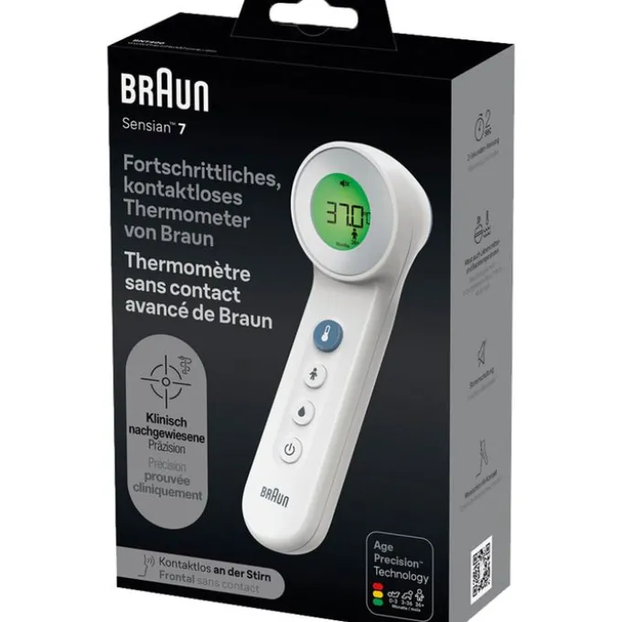 BRAUN BERÜHRUNGSFREI+Stirn Thermom.AgePrecis.weiß 1 St