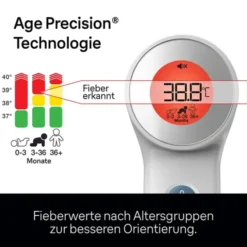 BRAUN BERÜHRUNGSFREI+Stirn Thermom.AgePrecis.weiß 1 St