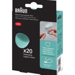 BRAUN MANUELLER Nasensauger Ersatz Hygienefilter 20 St