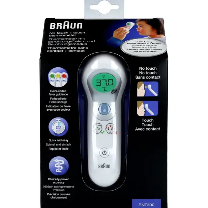 BRAUN NO touch+touch Stirnthermometer 1 St