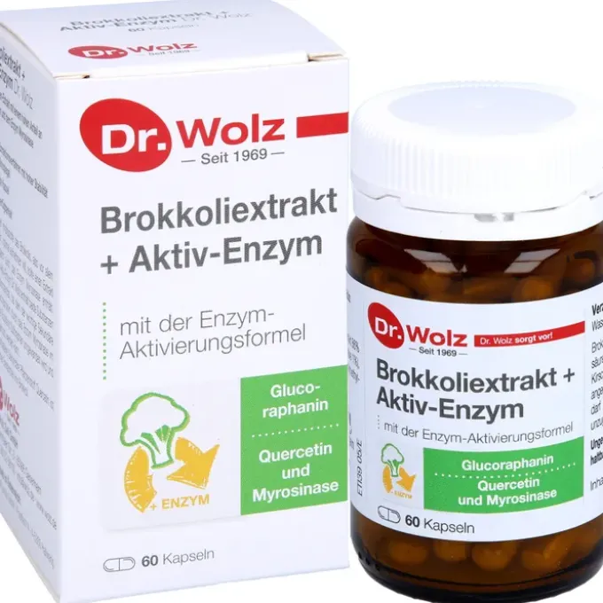 BROKKOLI EXTRAKT+Aktiv-Enzym Dr.Wolz msr.Kaps. 60 Stück