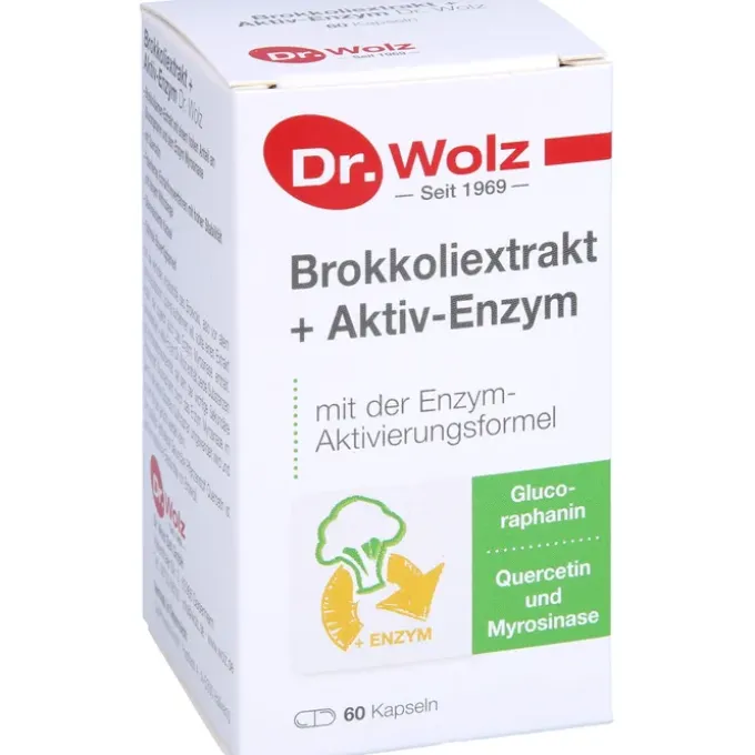 BROKKOLI EXTRAKT+Aktiv-Enzym Dr.Wolz msr.Kaps. 60 Stück