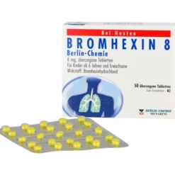 BROMHEXIN 8 Berlin Chemie überzogene Tabletten 50 St
