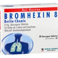 BROMHEXIN 8 Berlin Chemie überzogene Tabletten 50 St