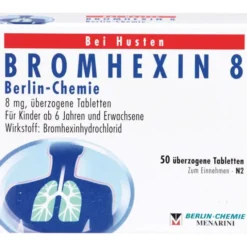 BROMHEXIN 8 Berlin Chemie überzogene Tabletten 50 St