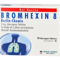 BROMHEXIN 8 Berlin Chemie überzogene Tabletten 50 St