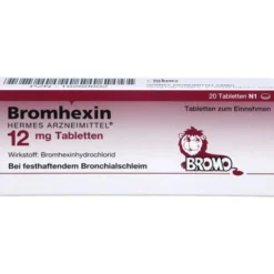 BROMHEXIN Hermes Arzneimittel 12 mg Tabletten 20 St