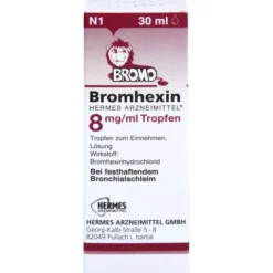 BROMHEXIN Hermes Arzneimittel 8 mg/ml Tropfen 30 ml