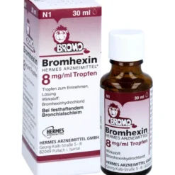 BROMHEXIN Hermes Arzneimittel 8 mg/ml Tropfen 30 ml