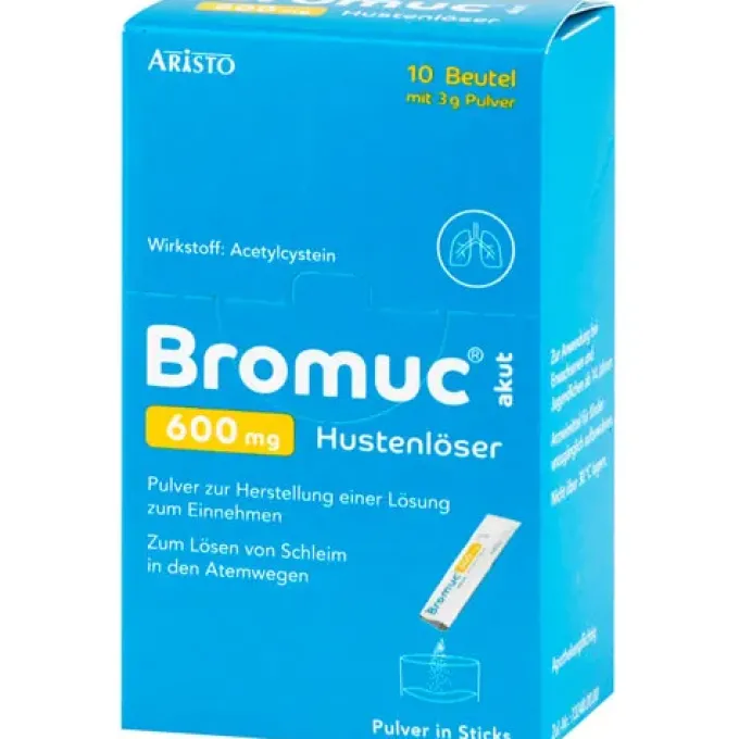 BROMUC akut 600 mg Hustenlöser Plv.z.H.e.L.z.Einn. 10 St