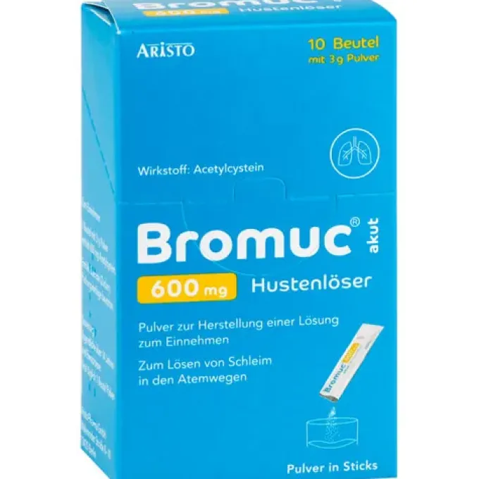 BROMUC akut 600 mg Hustenlöser Plv.z.H.e.L.z.Einn. 10 St